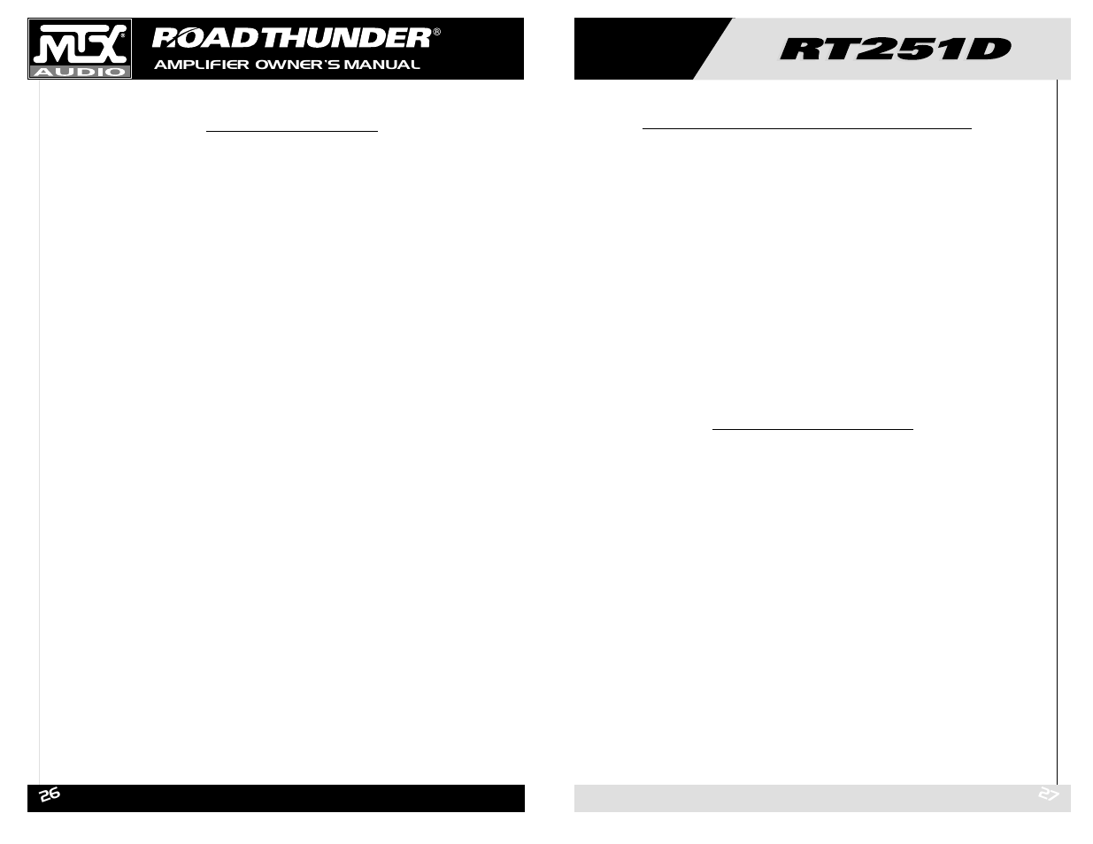 Introduction, Technische information specifications, Germanic | MTX Audio RT251D User Manual | Page 14 / 19