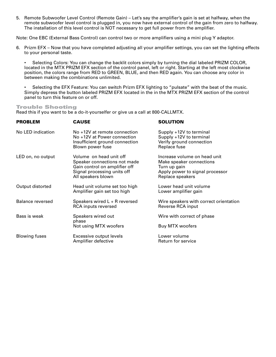 MTX Audio TA4501 User Manual | Page 5 / 5