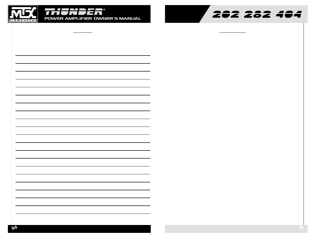 MTX Audio Thunder202 User Manual | Page 18 / 19