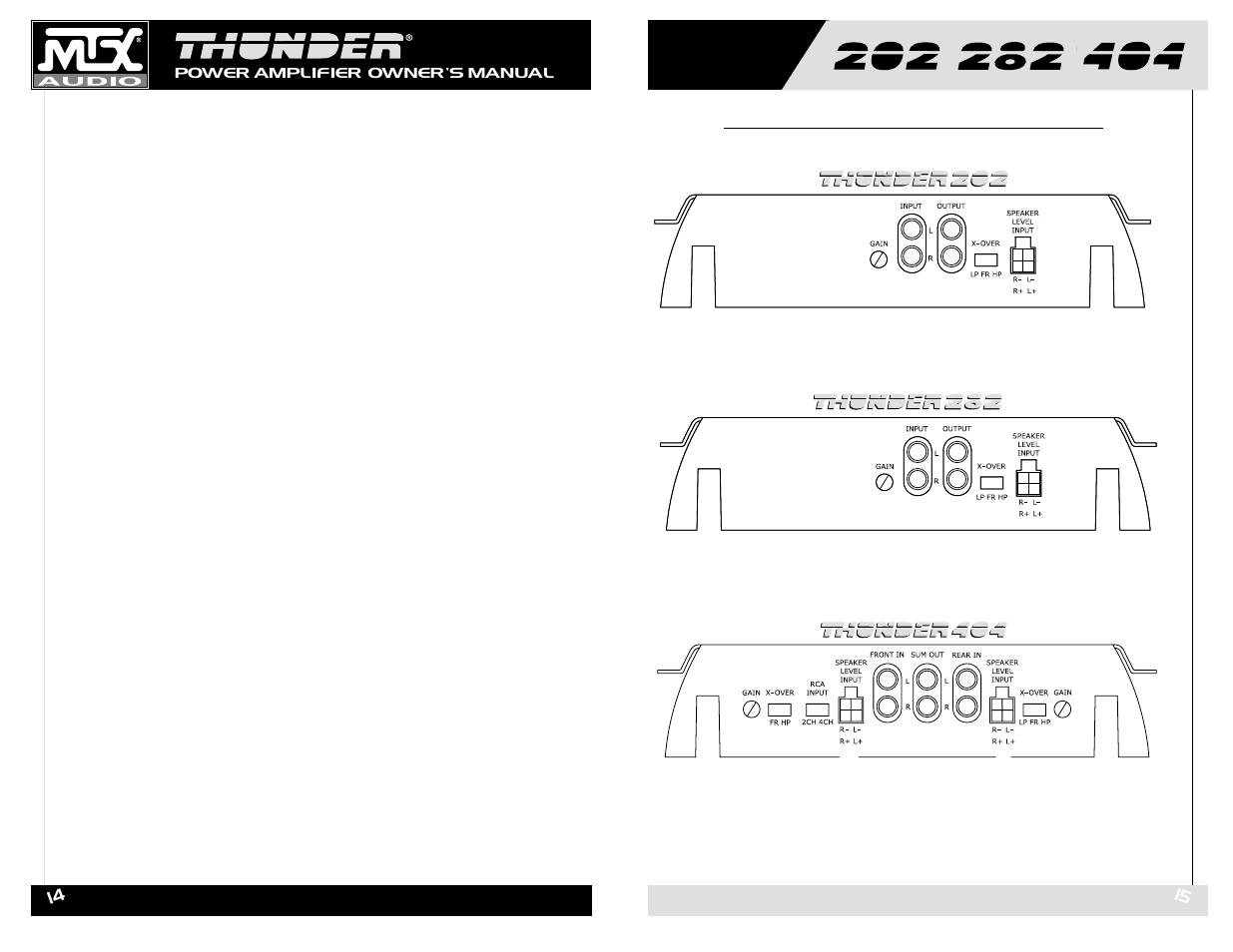 MTX Audio Thunder202 User Manual | Page 8 / 19