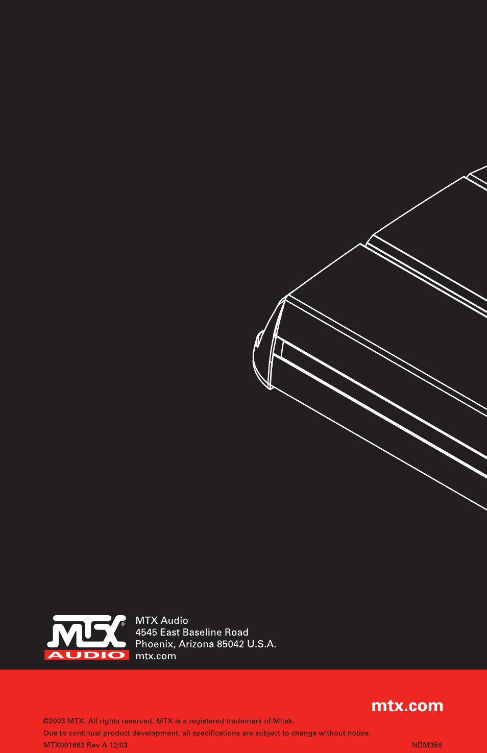 MTX Audio MXA4002 User Manual | Page 32 / 32