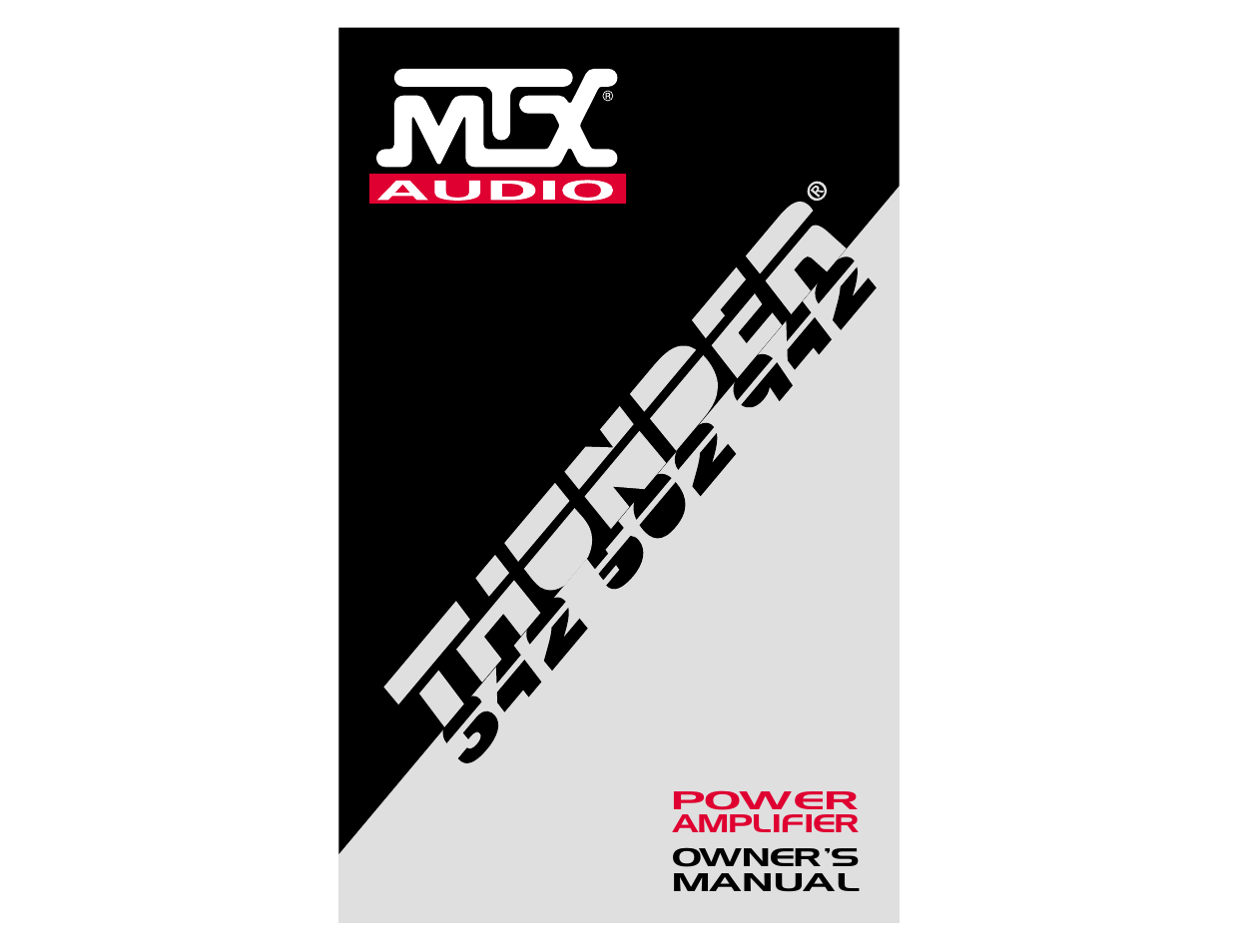 MTX Audio POWER AMPLIFIE User Manual | 19 pages