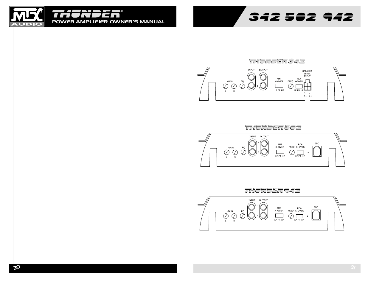 MTX Audio POWER AMPLIFIE User Manual | Page 16 / 19