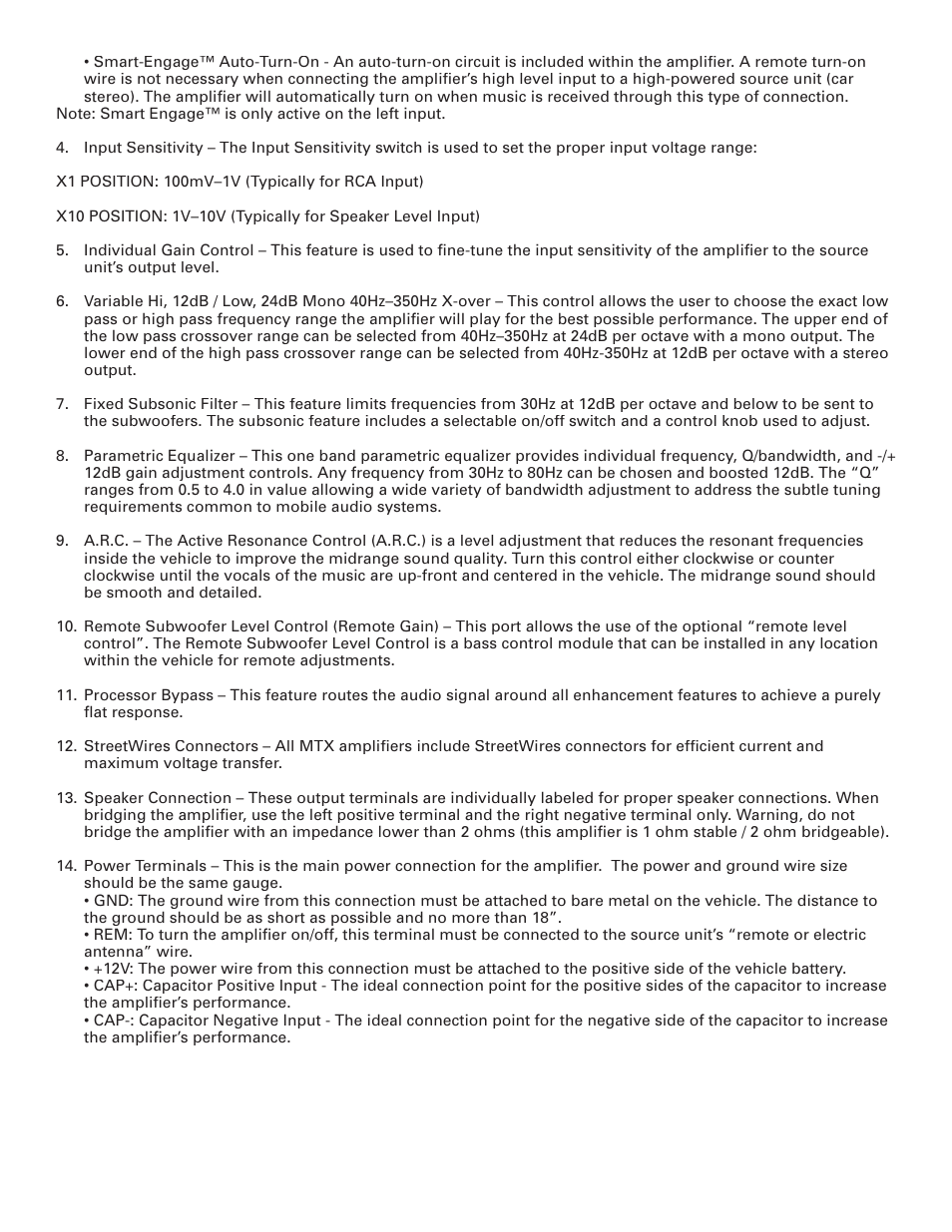 MTX Audio TA91002 User Manual | Page 2 / 6