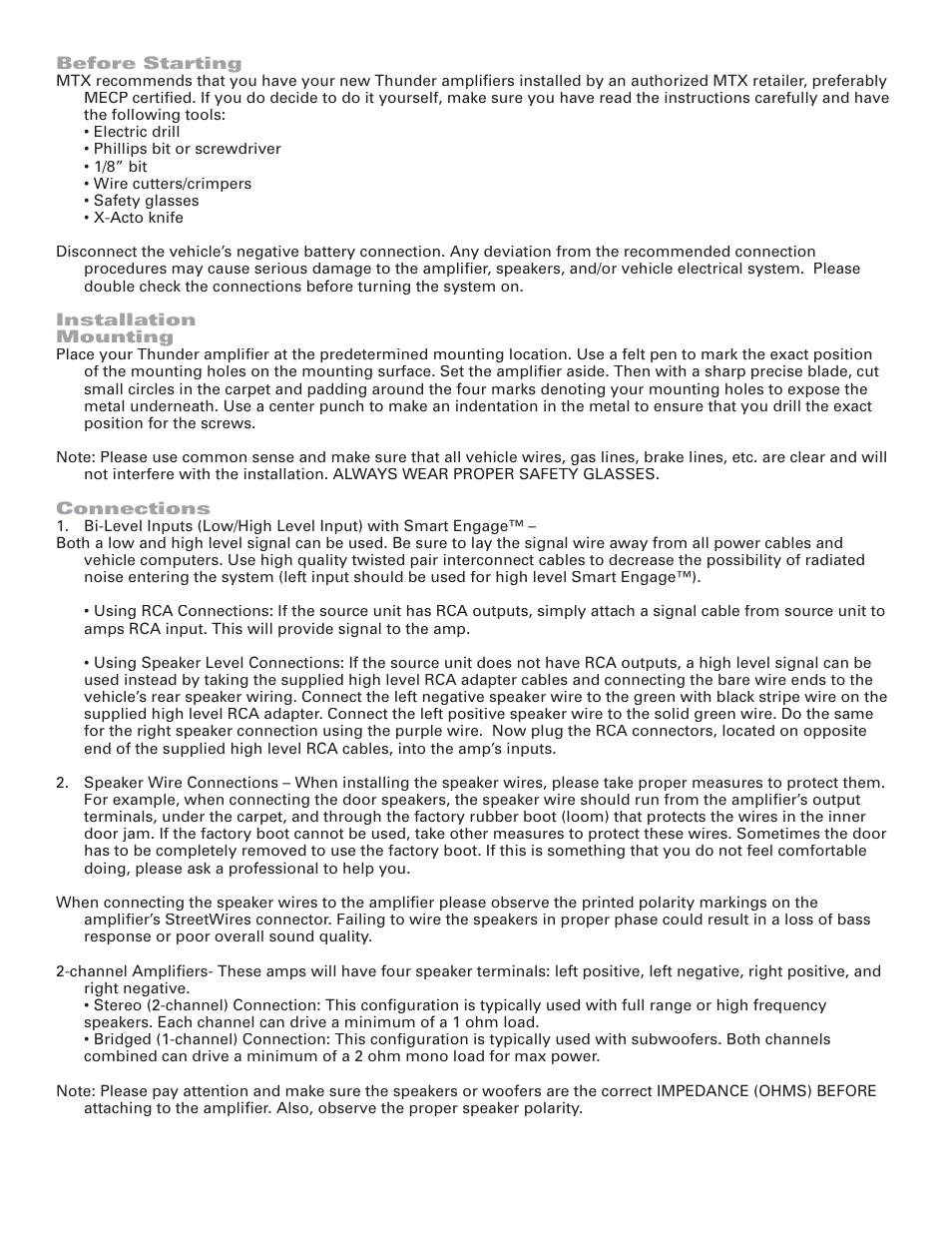 MTX Audio TA91002 User Manual | Page 3 / 6
