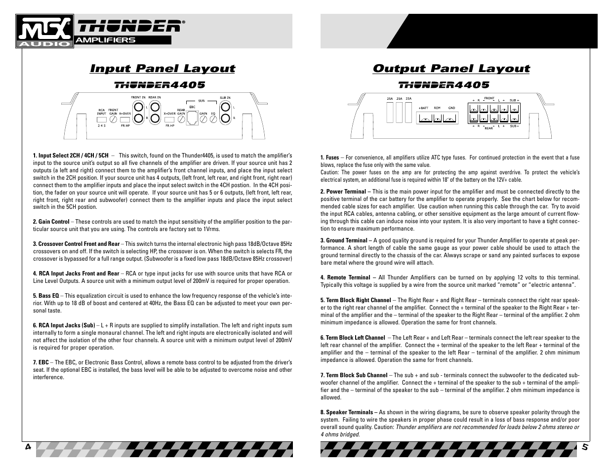 MTX Audio 4405 User Manual | Page 3 / 15