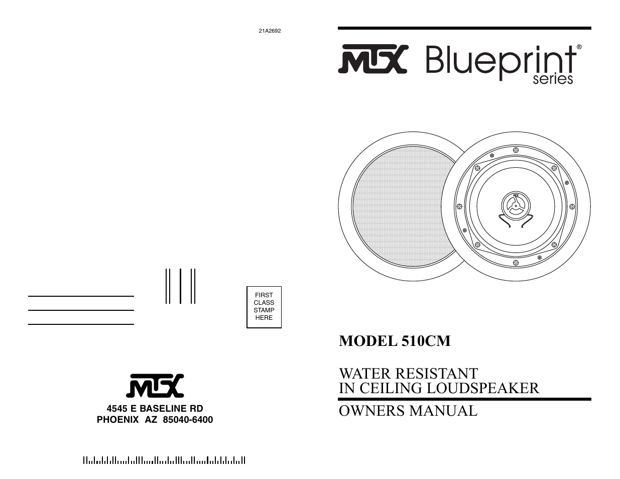 MTX Audio 510CM User Manual | 4 pages