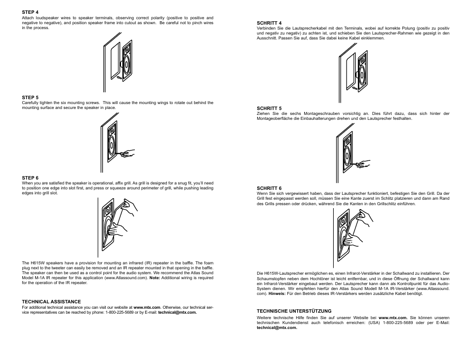 MTX Audio H615W User Manual | Page 4 / 8