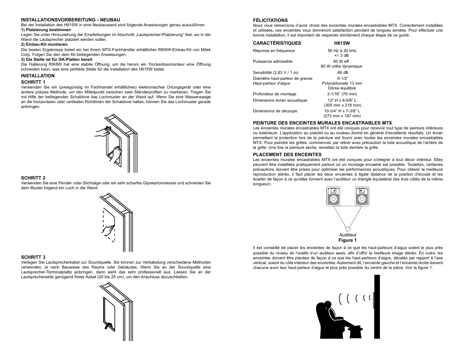 MTX Audio H615W User Manual | Page 5 / 8