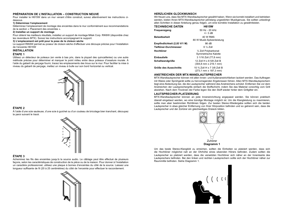 MTX Audio H615W User Manual | Page 6 / 8