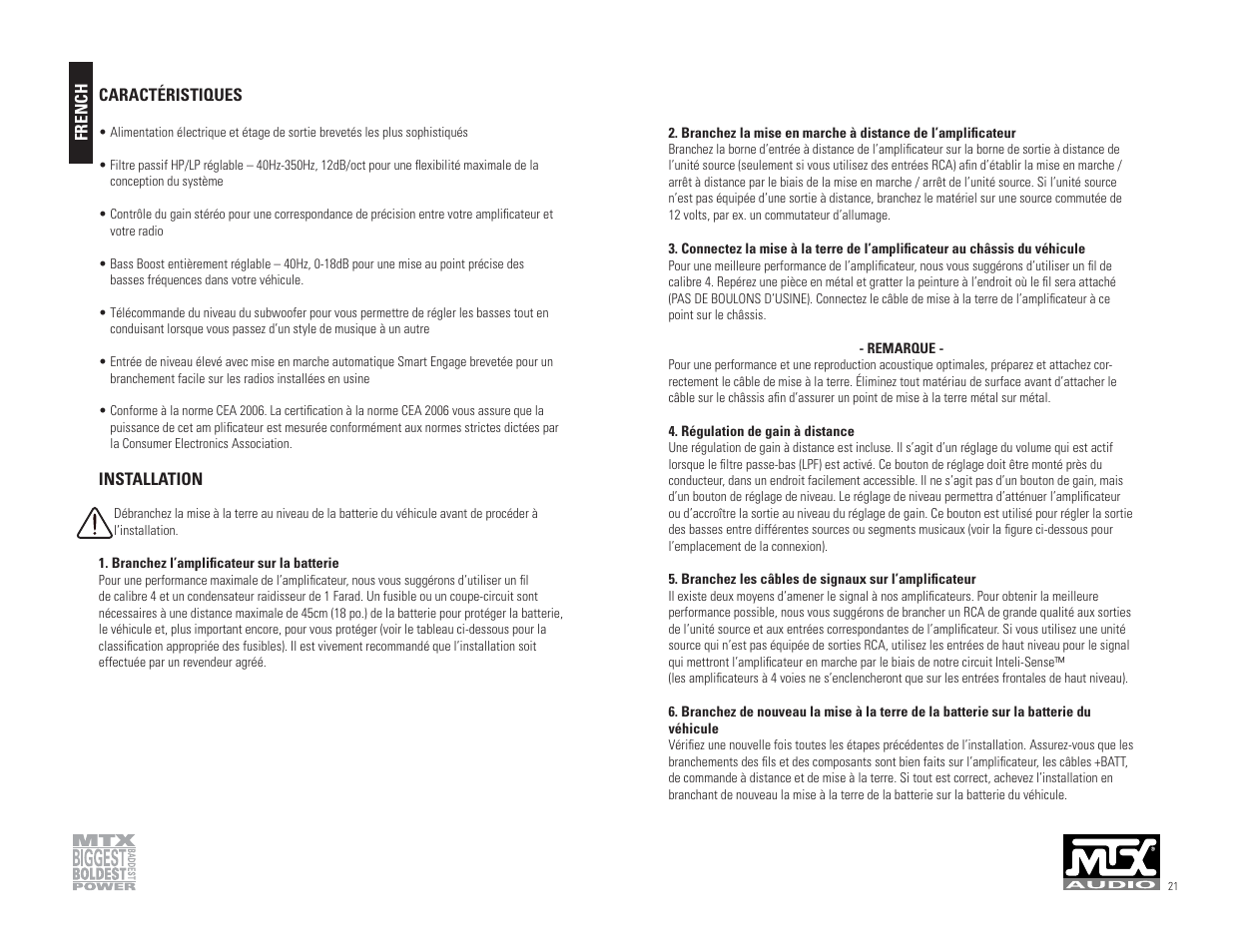 MTX Audio Thunder User Manual | Page 11 / 17