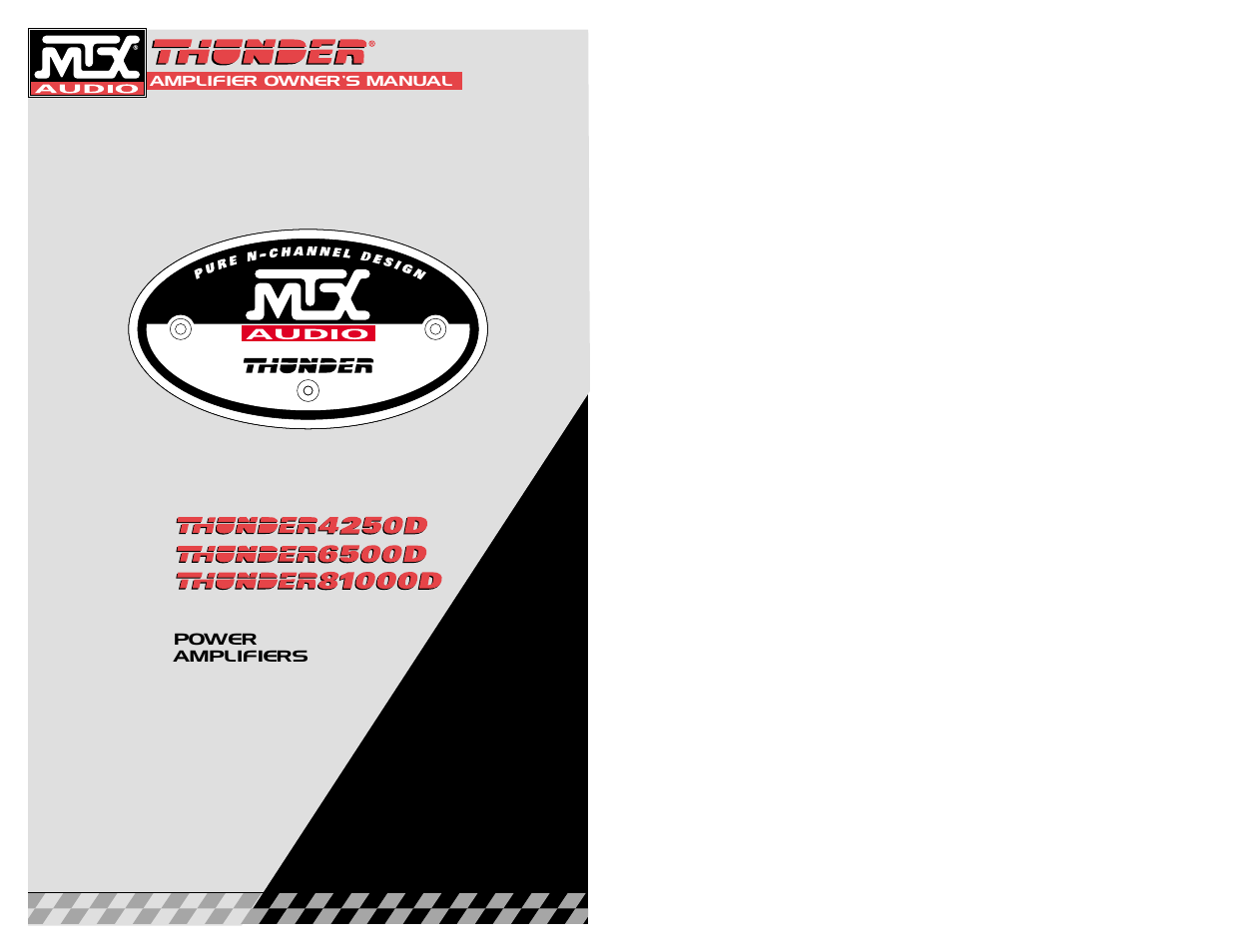 MTX Audio Thunder81000D User Manual | 19 pages