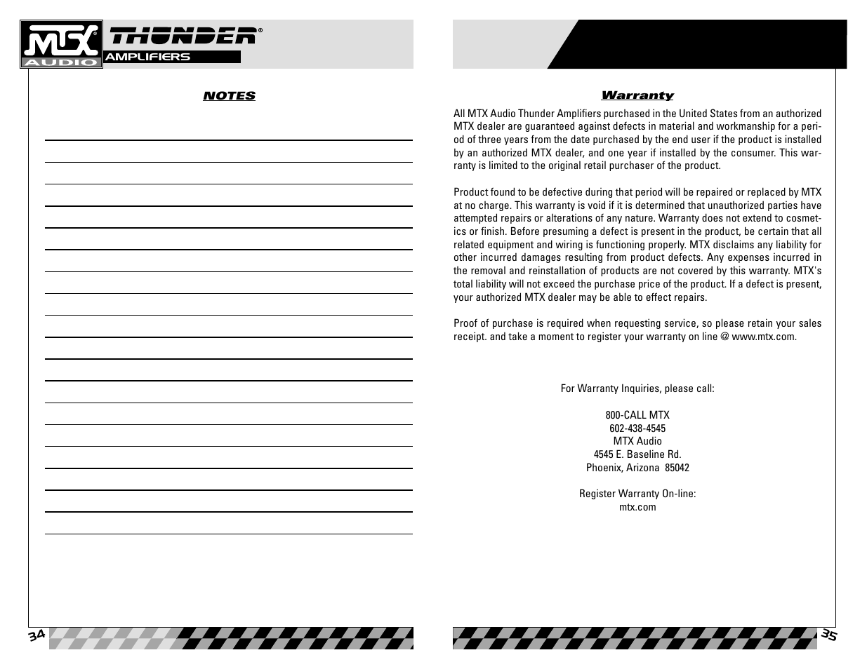 MTX Audio Thunder81000D User Manual | Page 18 / 19