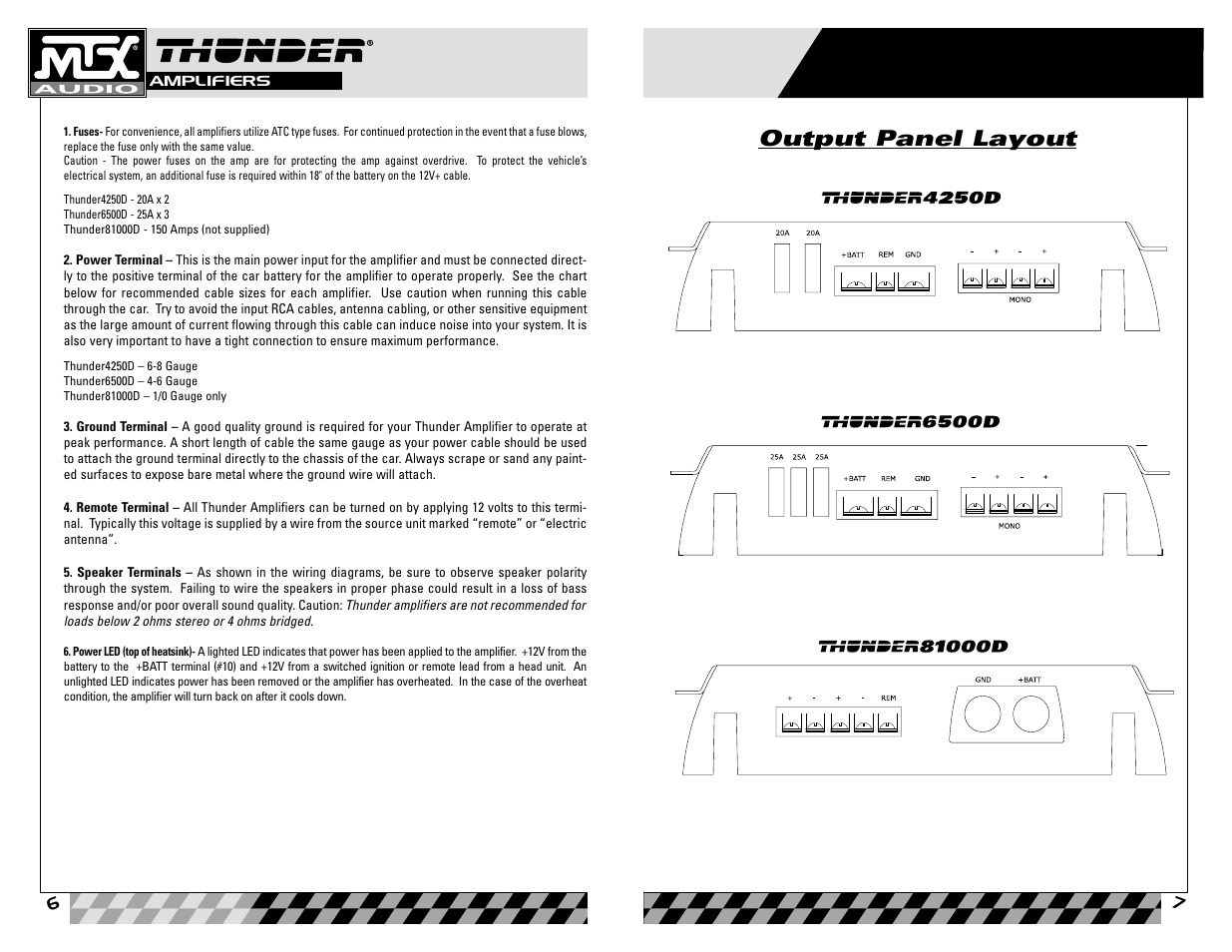 MTX Audio Thunder81000D User Manual | Page 4 / 19