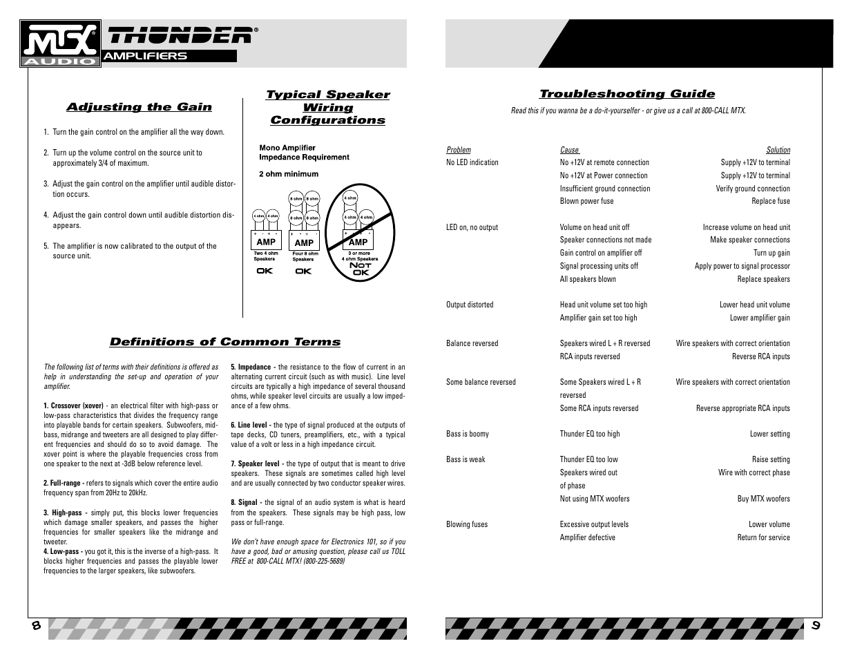MTX Audio Thunder81000D User Manual | Page 5 / 19