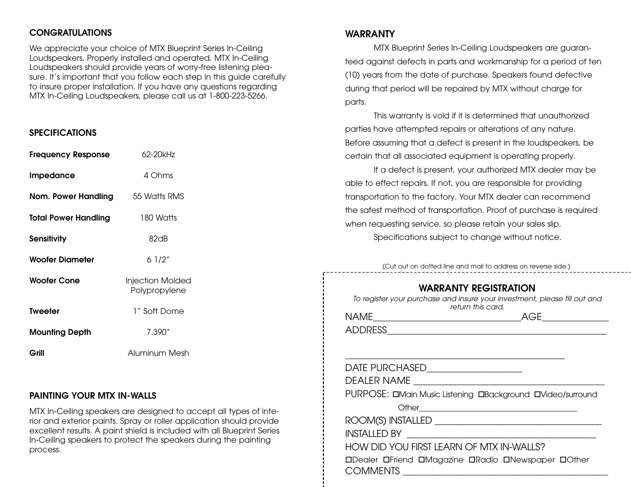 MTX Audio 620CE User Manual | Page 2 / 4