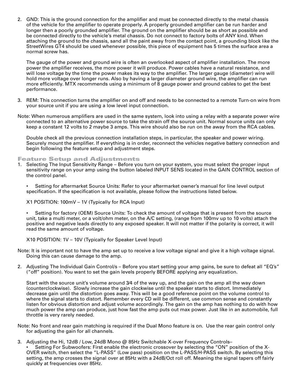 MTX Audio TA3404 User Manual | Page 4 / 5