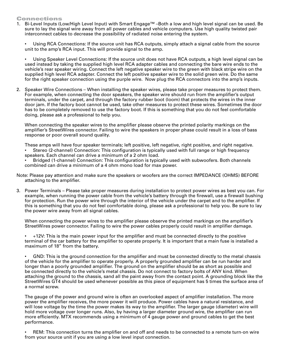 MTX Audio TA5302 User Manual | Page 3 / 6