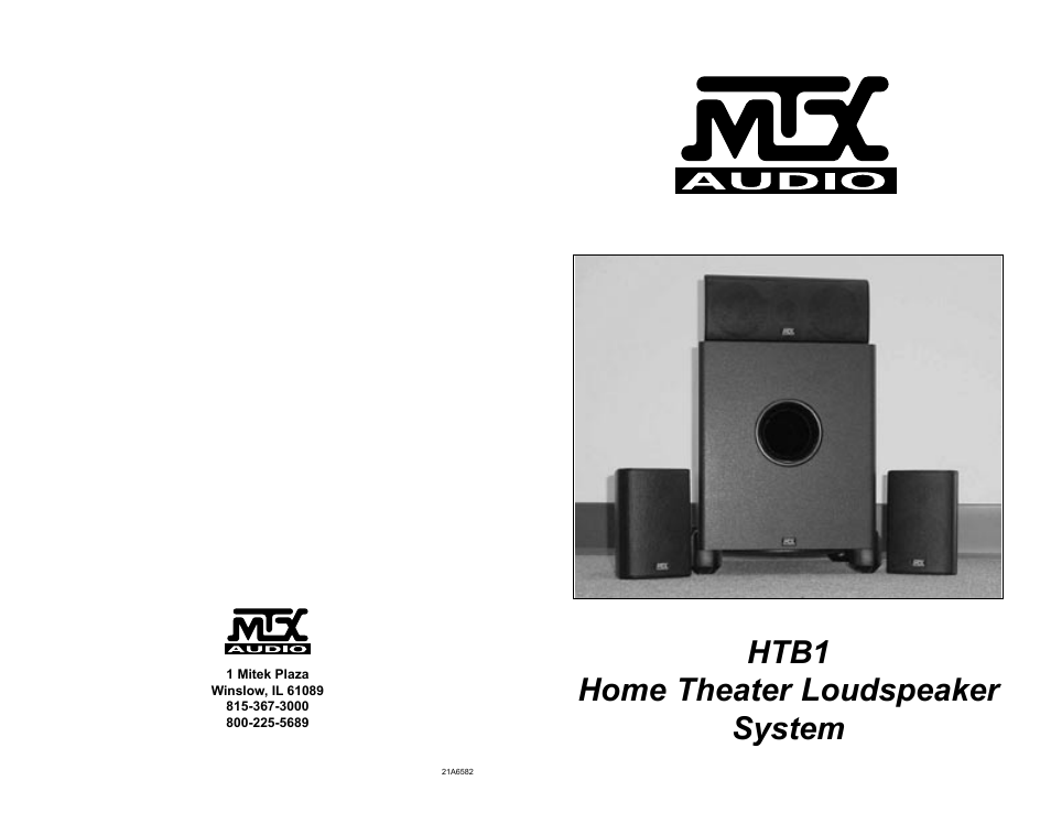 MTX Audio HTB1 User Manual | 4 pages