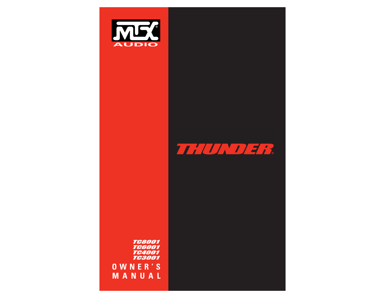 MTX Audio TC3001 User Manual | 17 pages