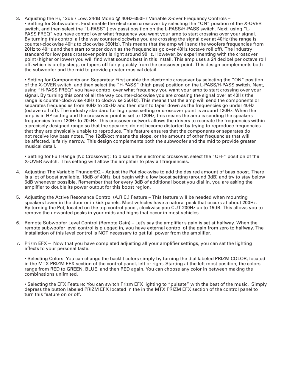 MTX Audio TA7804 User Manual | Page 5 / 6