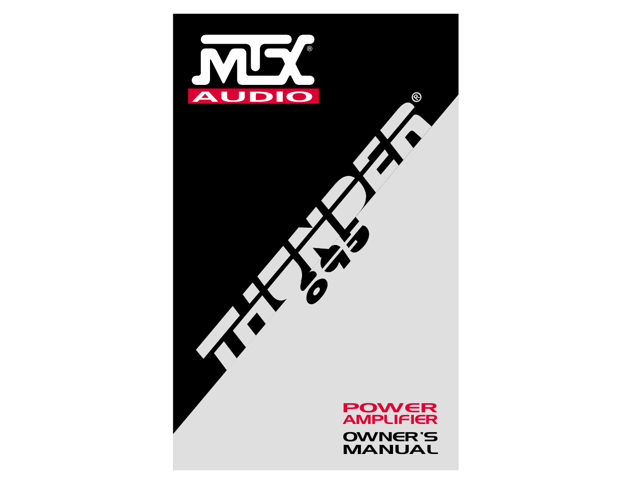 MTX Audio THUNDER895 User Manual | 15 pages