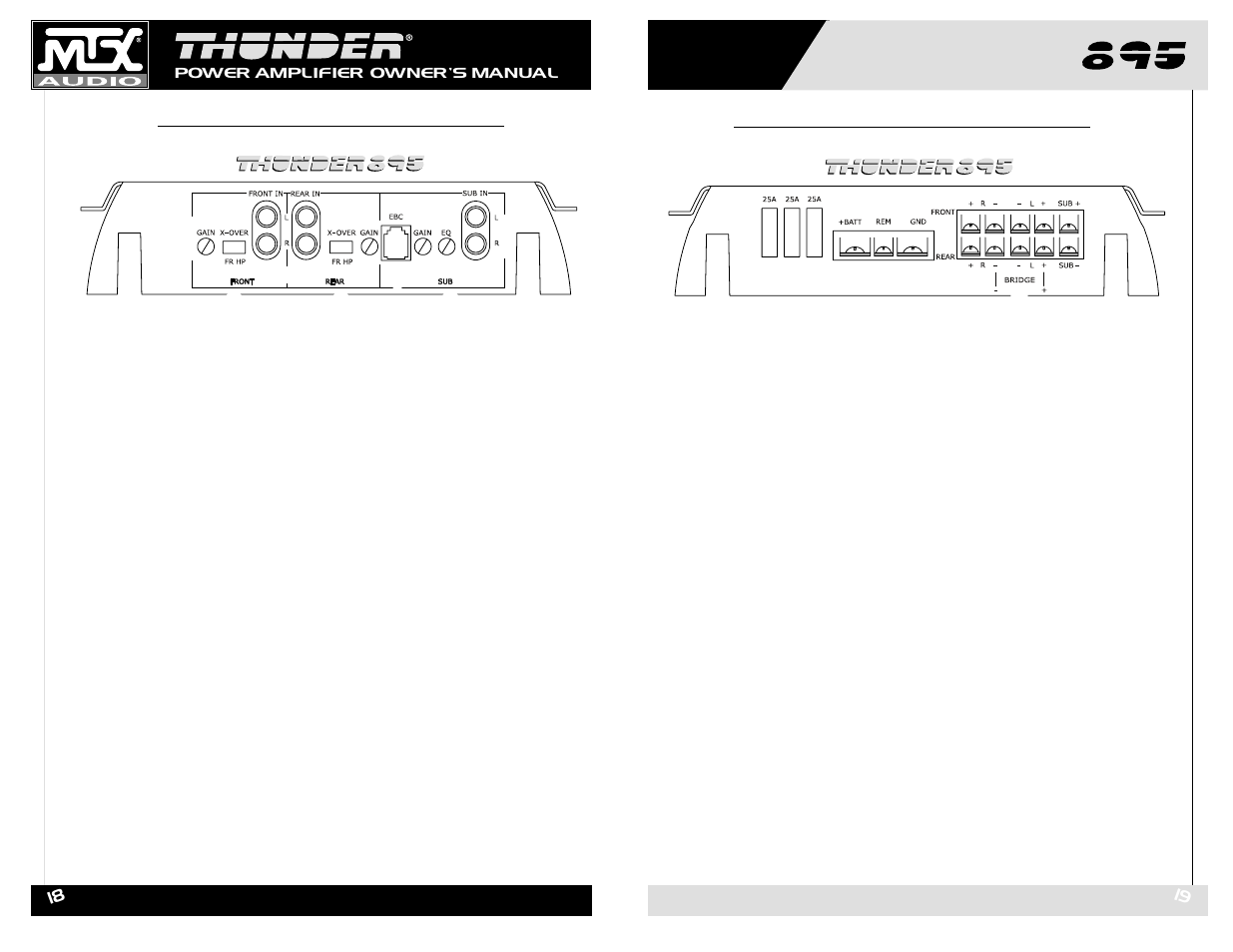 MTX Audio THUNDER895 User Manual | Page 10 / 15