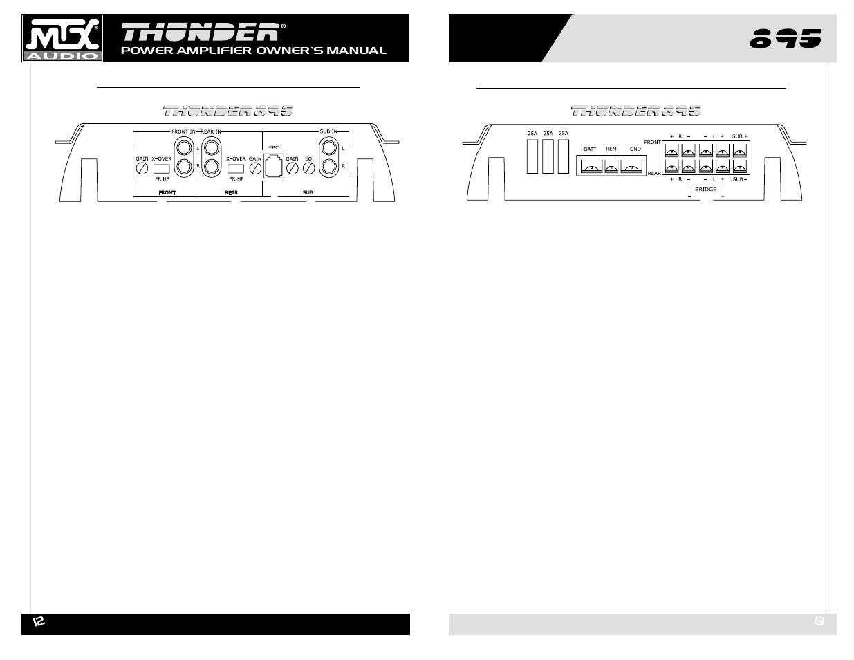 MTX Audio THUNDER895 User Manual | Page 7 / 15