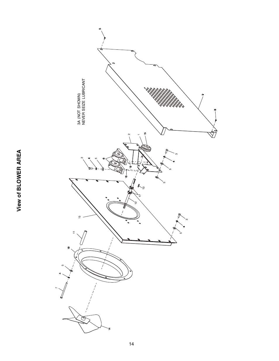 View of blower area | Middleby Cooking Systems Group Gas Fired PS540G User Manual | Page 14 / 40