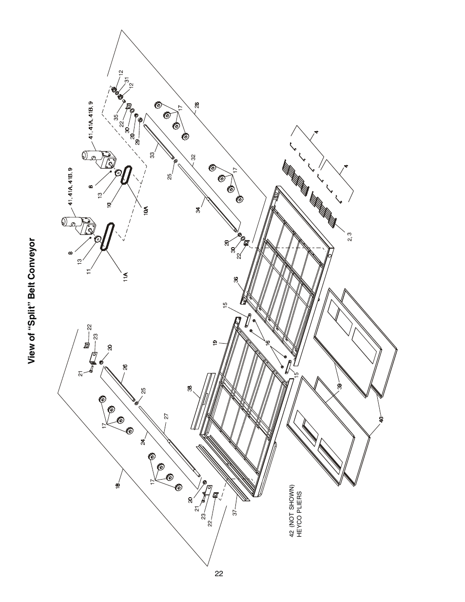 View of “split” belt conveyor | Middleby Cooking Systems Group Gas Fired PS540G User Manual | Page 22 / 40