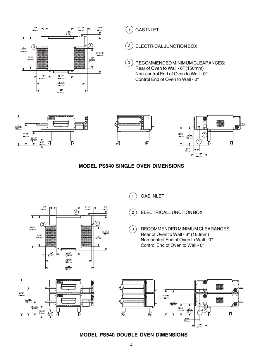 Middleby Cooking Systems Group Gas Fired PS540G User Manual | Page 4 / 40