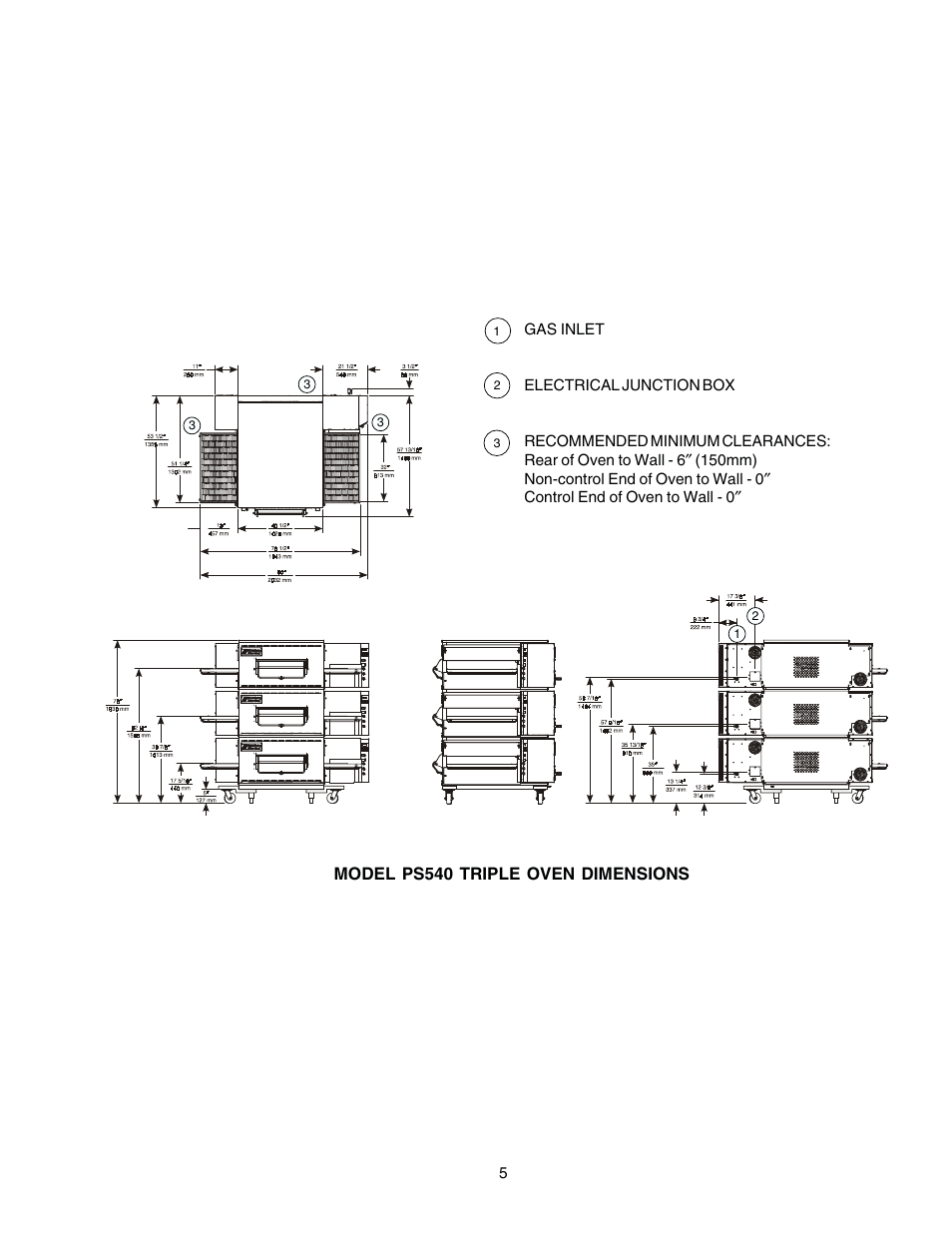 Middleby Cooking Systems Group Gas Fired PS540G User Manual | Page 5 / 40
