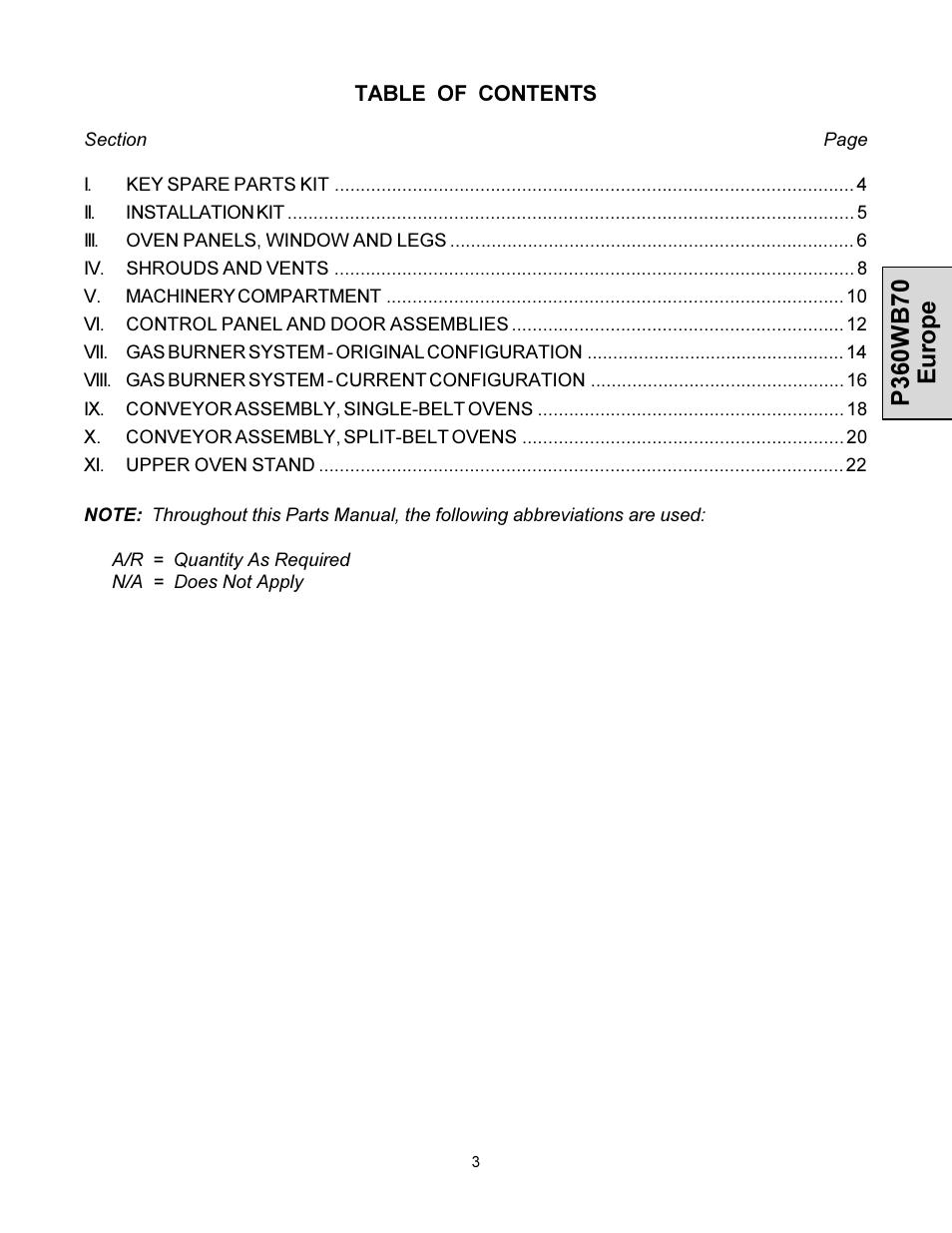 Middleby Cooking Systems Group PS360WB70-U User Manual | Page 3 / 24