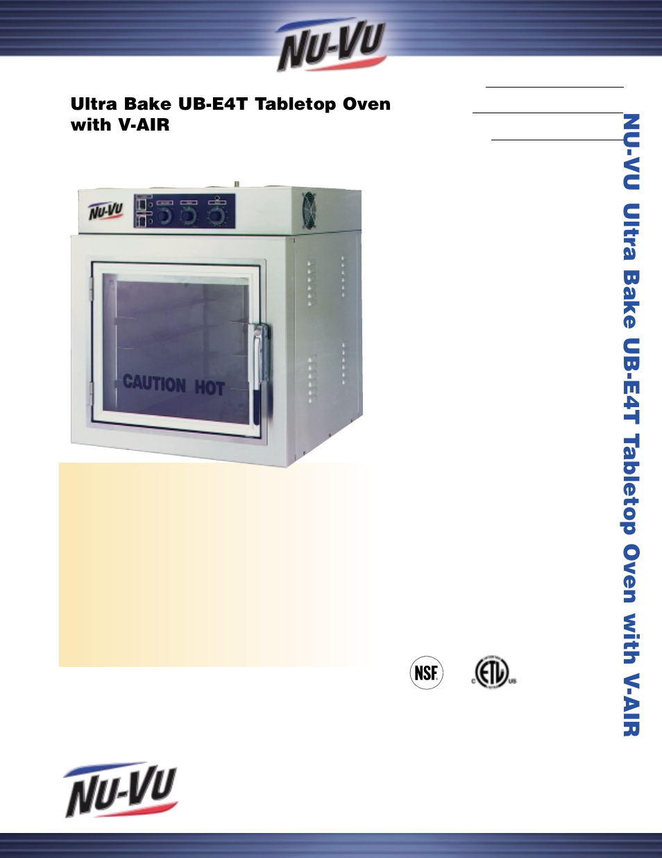 Middleby Cooking Systems Group UB-E4T User Manual | 2 pages