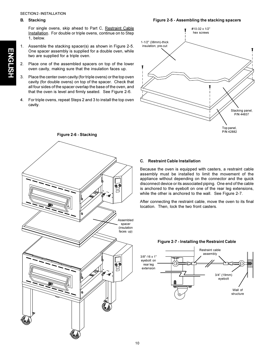 English | Middleby Cooking Systems Group PS536 User Manual | Page 10 / 28