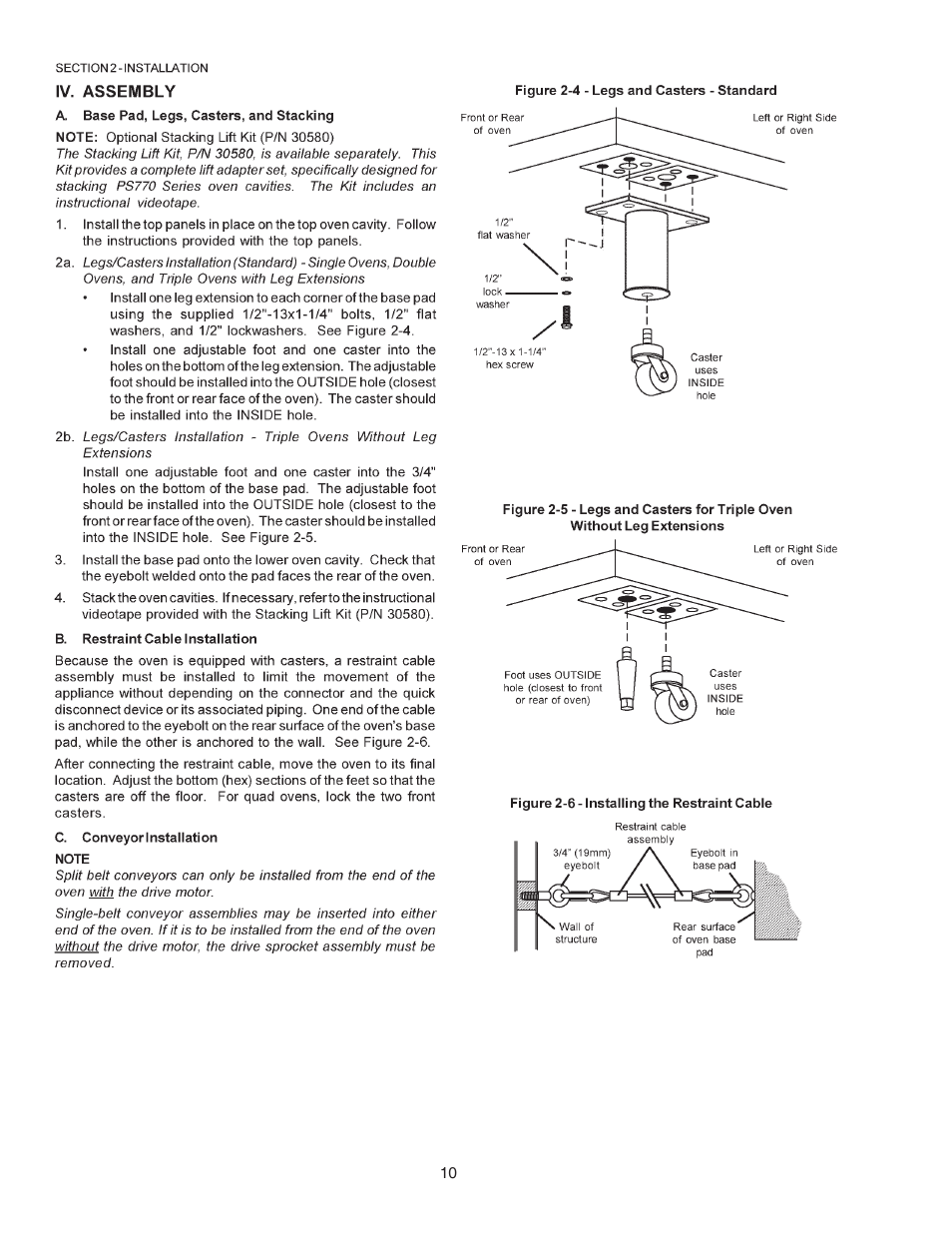 Middleby Cooking Systems Group Gas Oven PS770 User Manual | Page 10 / 24