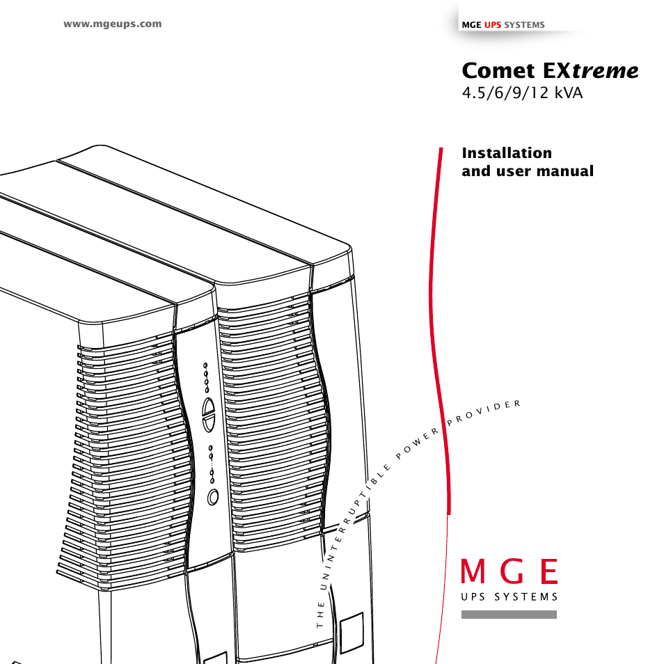 MGE UPS Systems 12 kVA User Manual | 32 pages