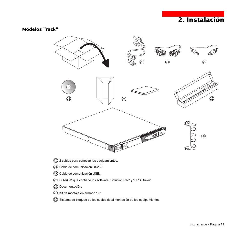Instalación, Modelos "rack | MGE UPS Systems 800 Rack User Manual | Page 140 / 196