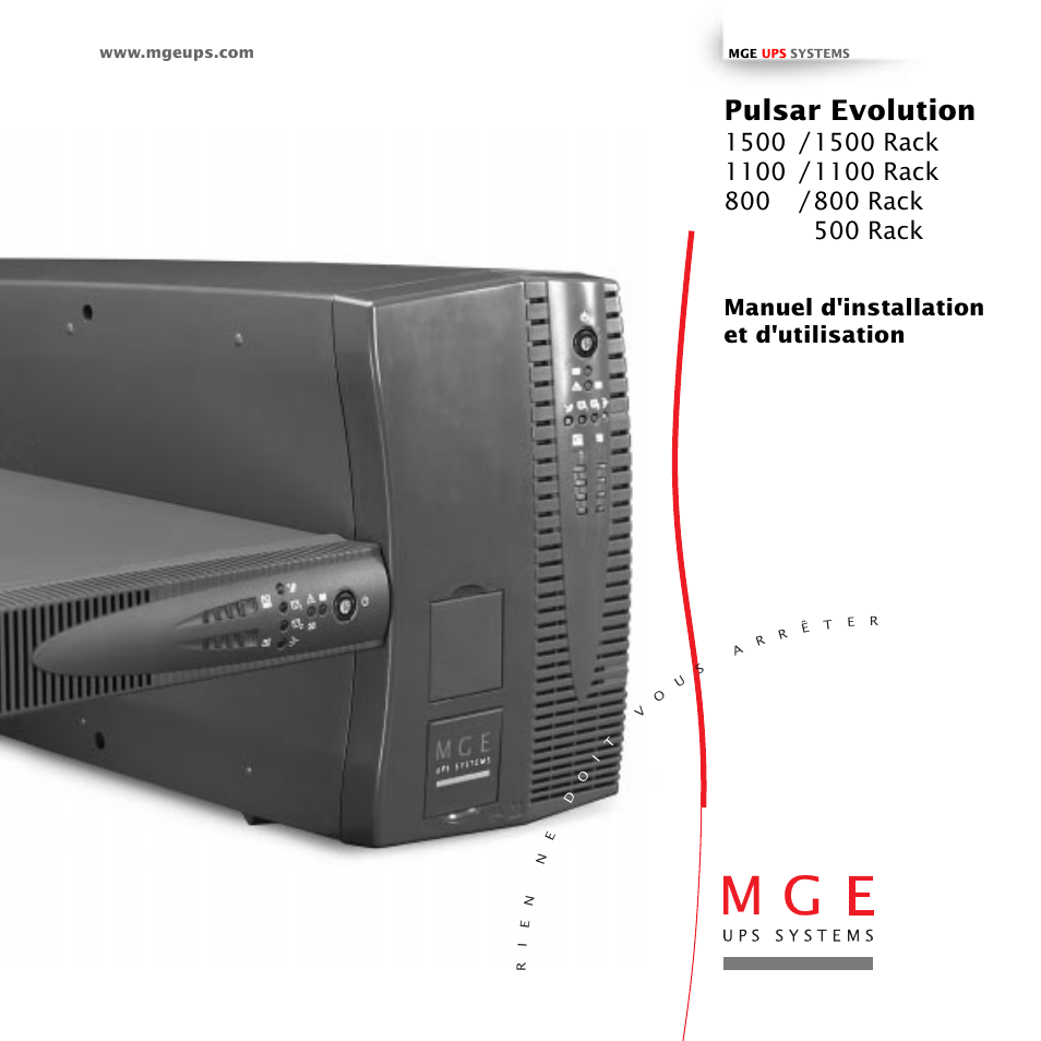 Pulsar evolution, Manuel d'installation et d'utilisation | MGE UPS Systems 800 Rack User Manual | Page 34 / 196