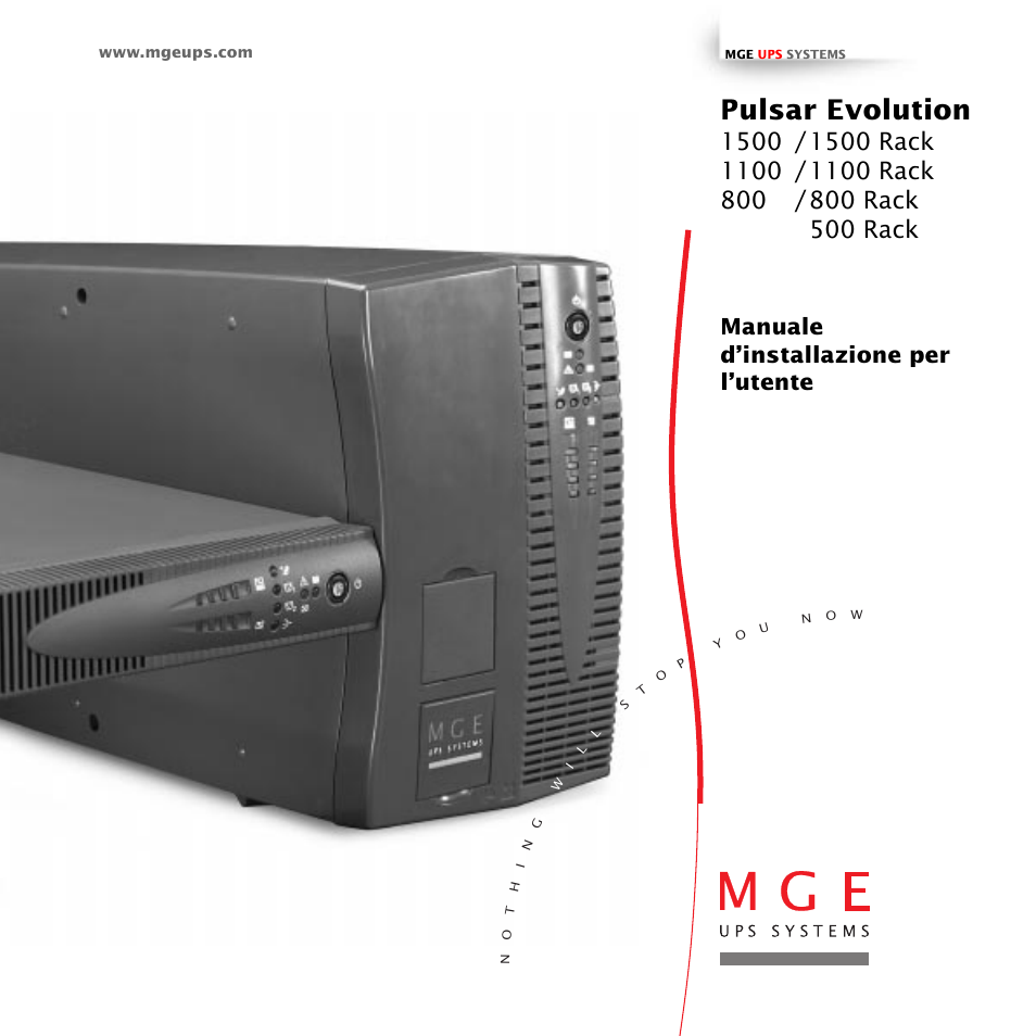 Pulsar evolution, Manuale d’installazione per l’utente | MGE UPS Systems 800 Rack User Manual | Page 98 / 196