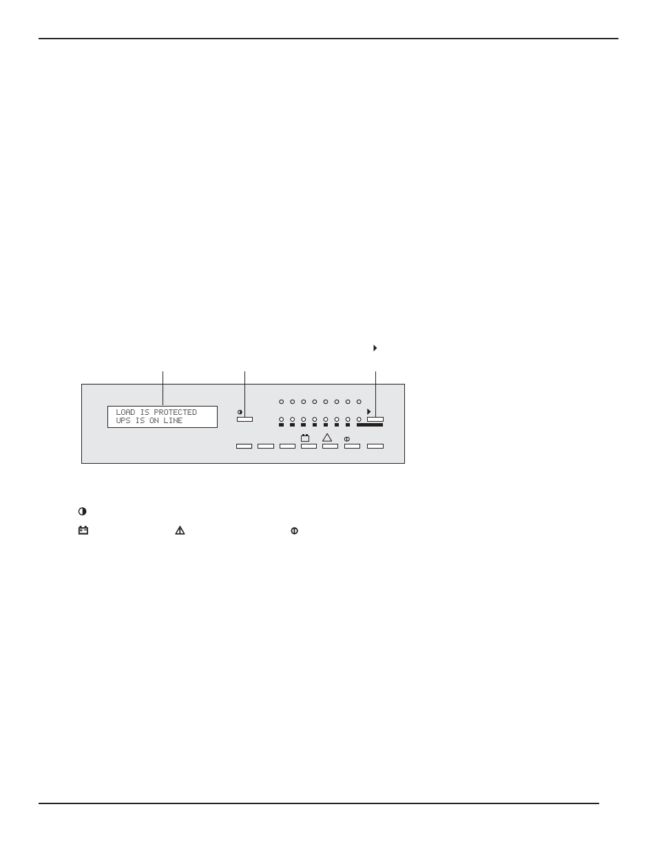 2 alphanumeric display, Alphanumeric display and con, Alphanumeric display and controls -8 | Alphanumeric display and controls, Eps 8000 ups single module | MGE UPS Systems EPS 8000 User Manual | Page 18 / 54
