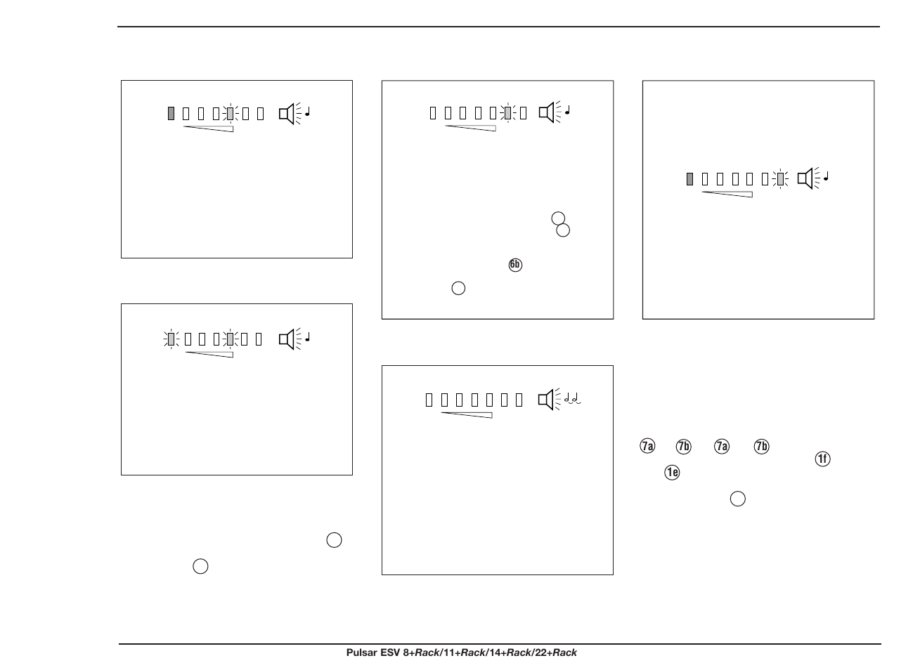 Overload, Operating anomalies, Utility power present | Device fault battery fault, No utility power present, Utility power outside limits | MGE UPS Systems ESV 11+Rack User Manual | Page 19 / 24