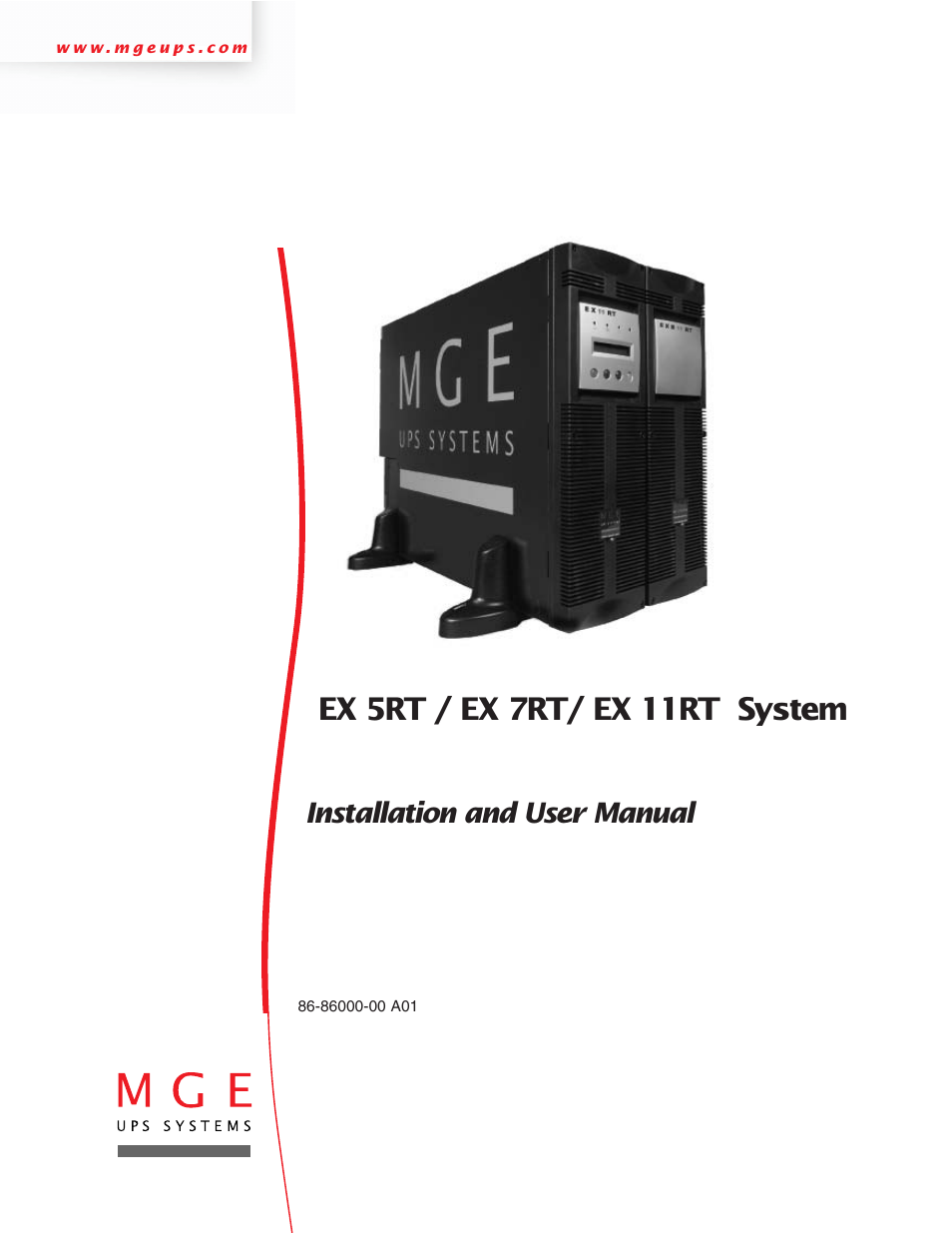 MGE UPS Systems EX 7RT User Manual | 72 pages