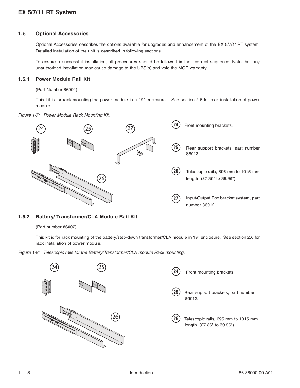 MGE UPS Systems EX 7RT User Manual | Page 20 / 72