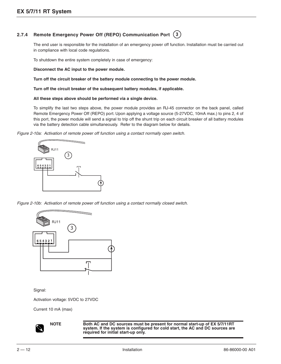 Ex 5/7/11 rt system | MGE UPS Systems EX 7RT User Manual | Page 36 / 72