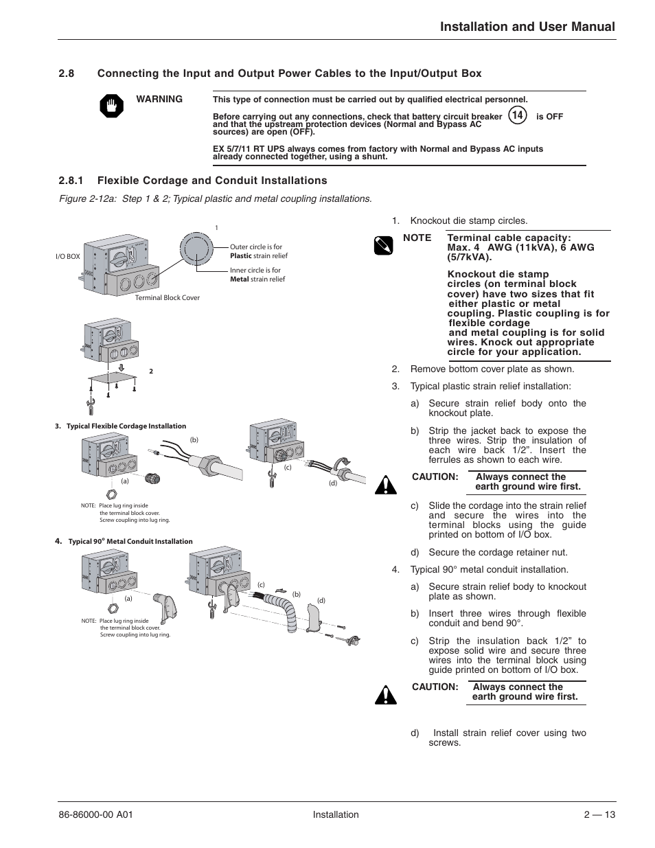 Installation and user manual | MGE UPS Systems EX 7RT User Manual | Page 37 / 72