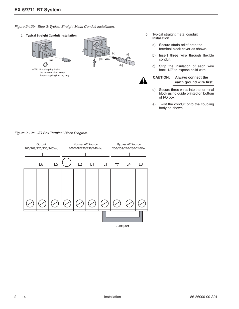 Ex 5/7/11 rt system | MGE UPS Systems EX 7RT User Manual | Page 38 / 72