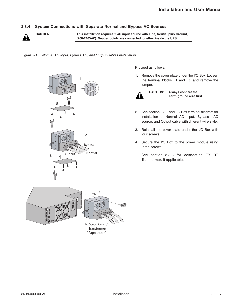 Installation and user manual | MGE UPS Systems EX 7RT User Manual | Page 41 / 72