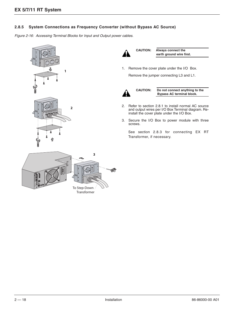 Ex 5/7/11 rt system | MGE UPS Systems EX 7RT User Manual | Page 42 / 72