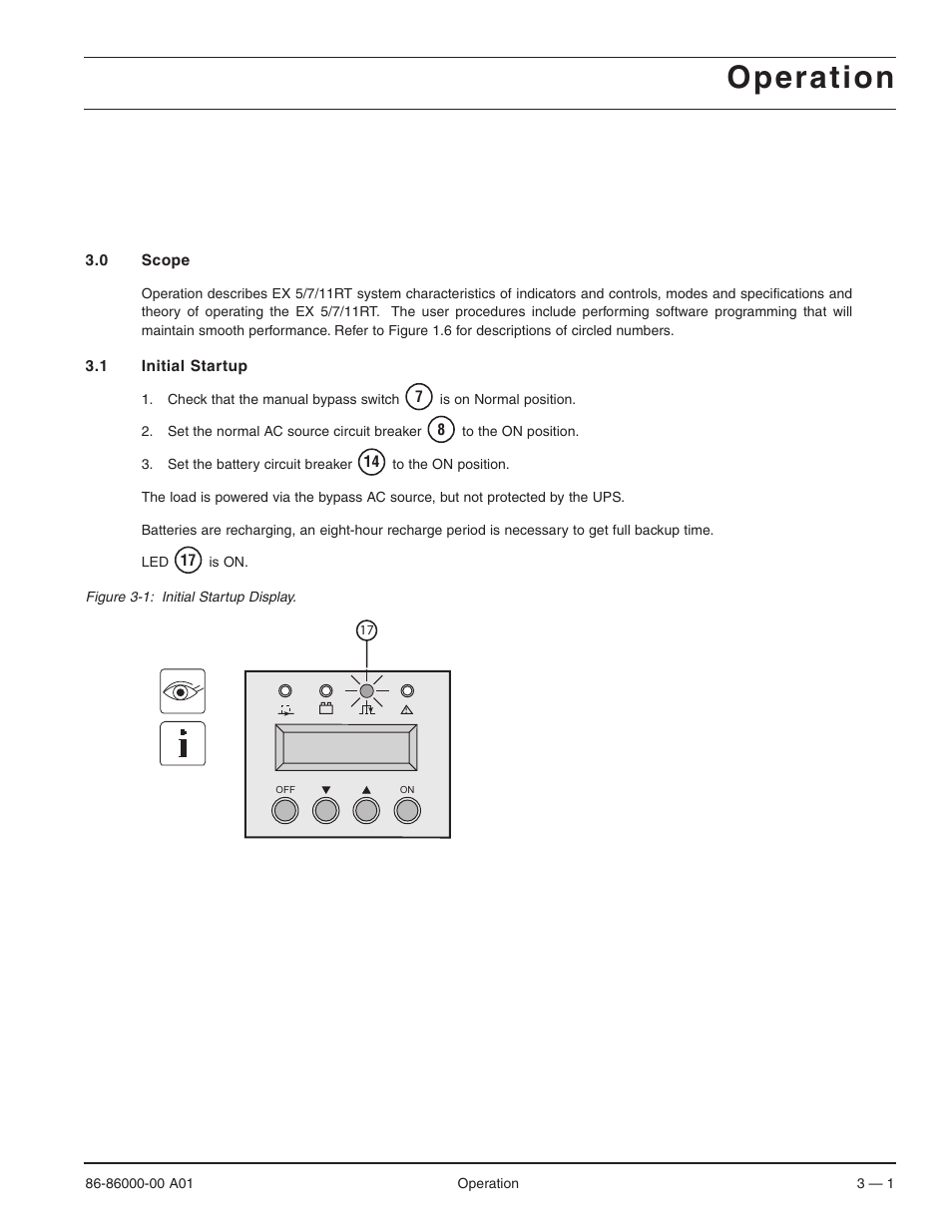 Operation | MGE UPS Systems EX 7RT User Manual | Page 45 / 72